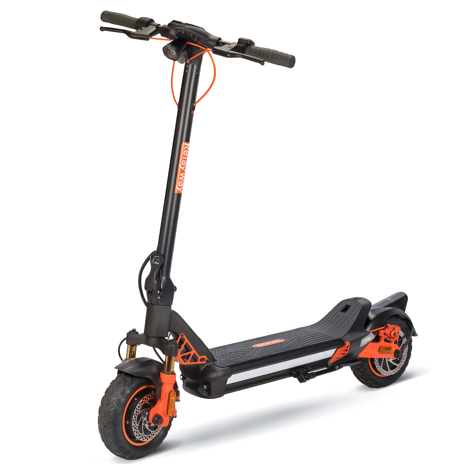 Dual Motor 1600W/Range 40 Miles/400 lb Capacity RelayWay Off Road Electric Scooter Long Range, Fast Electric Scooter 30 Mph Speed, 300+ lb Capacity & Dual Suspension