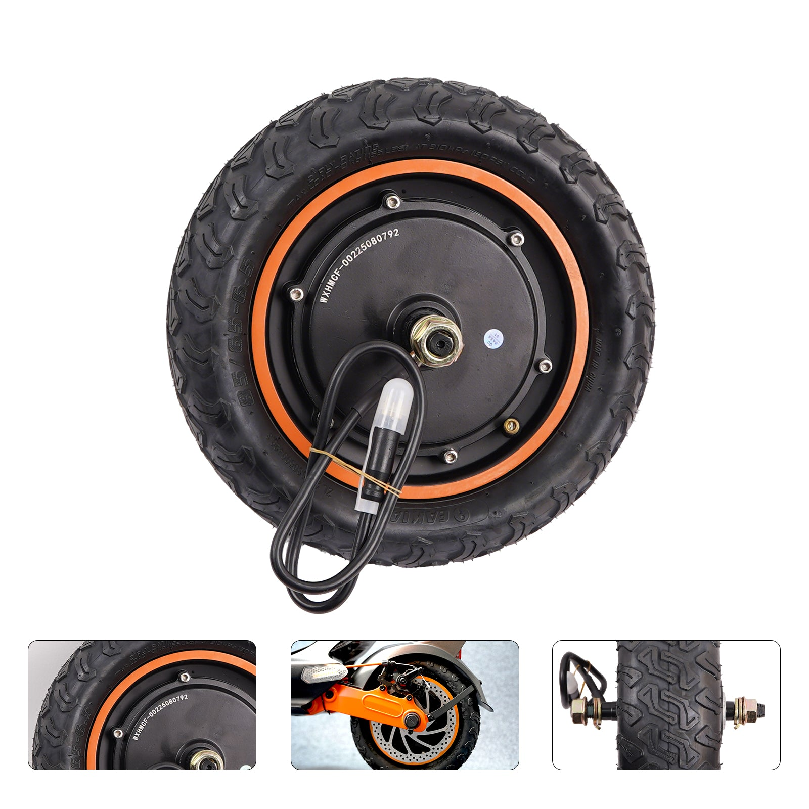 Rear Wheel Dual Motor Dual-Drive Brushless Hub Motor | Replacement Wheel Motor for Dual Motor Electric Scooter