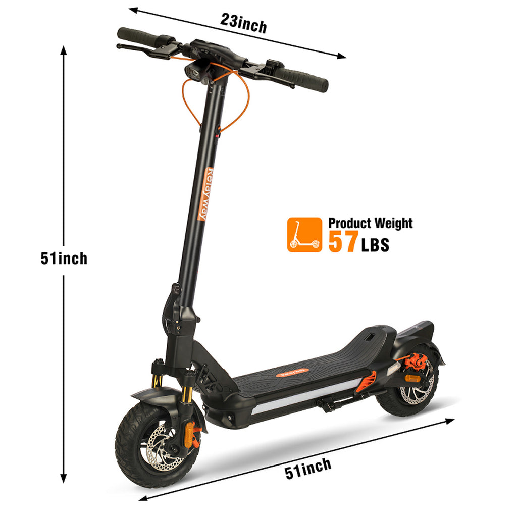 RelayWay R8 Off Road Electric Scooter Long Range, Fast Electric Scooter 30 Mph Speed, 300+ lb Capacity & Dual Suspension
